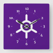 Horloge Carrée Flag of Tokyo prefecture, Japan Square Wall Clock (Recto)