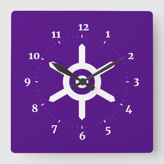 Horloge Carrée Flag of Tokyo prefecture, Japan Square Wall Clock (Recto)