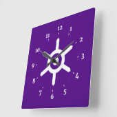 Horloge Carrée Flag of Tokyo prefecture, Japan Square Wall Clock (Angle)