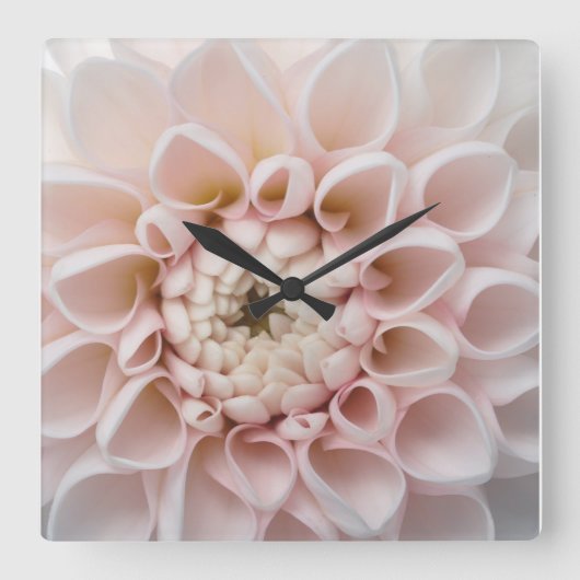 Horloge Carrée fleur (Recto)