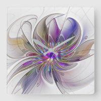Fleur d'art Abstrait, énergique et coloré