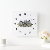 Horloge Carrée Fleurs de pommier (Maison)