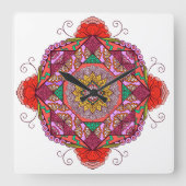 Horloge Carrée Flores como el Cosme (Recto)