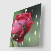 Horloge Carrée Flower (Angle)