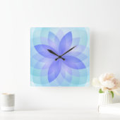 Horloge Carrée Flower de Wall Clock (Maison)