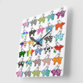 Horloge Carrée flying pick (Angle)