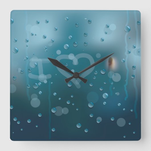 Horloge Carrée Fog of Love (Recto)