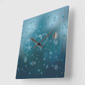 Horloge Carrée Fog of Love (Angle)