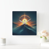 Horloge Carrée Foi intemporelle (Maison)