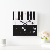 Horloge Carrée Foot (Maison)