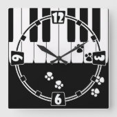 Horloge Carrée Foot (Recto)