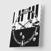 Horloge Carrée Foot (Angle)