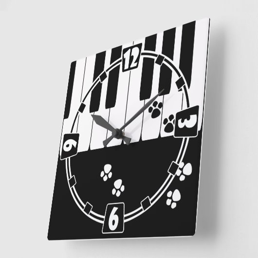 Horloge Carrée Foot (Angle)