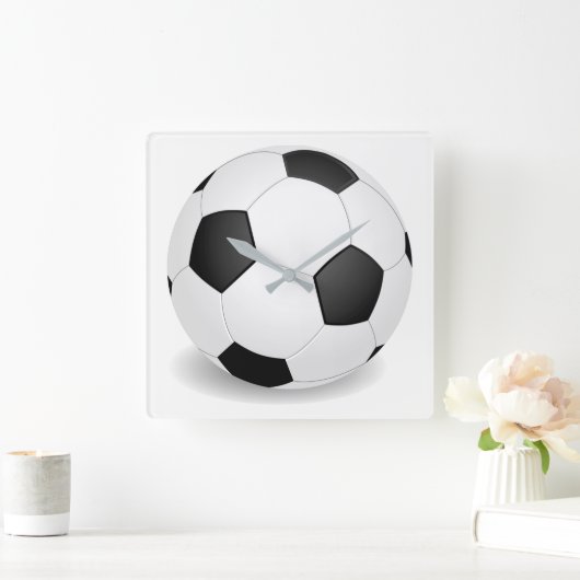 Horloge Carrée Football (Maison)