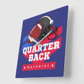 Horloge Carrée Football américain (Angle)