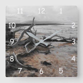 Horloge Carrée Forces naturelles du lac Tyrrell