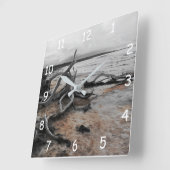 Horloge Carrée Forces naturelles du lac Tyrrell (Angle)