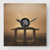 HORLOGE CARRÉE FORME DE CARRÉ D'HORLOGE DU MUR (Recto)