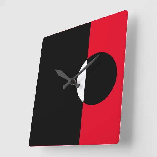 Horloge Carrée Formes d'art (Angle)