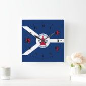 Horloge Carrée Fort Wayne, Indiana Square Wall Clock (Maison)