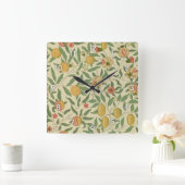 Horloge Carrée Four Fruit, William Morris (Maison)