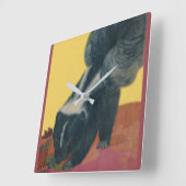 Horloge Carrée foutre (Angle)