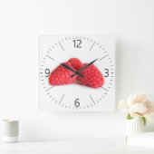 Horloge Carrée Framboise (Maison)