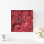 Horloge Carrée Framboise (Maison)