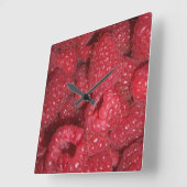Horloge Carrée Framboise (Angle)