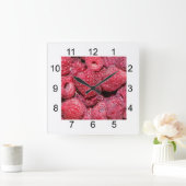 Horloge Carrée Framboise (Maison)