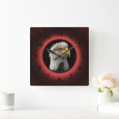 Horloge Carrée Frame de Wall Clock Woven (Maison)