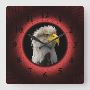 Horloge Carrée Frame de Wall Clock Woven