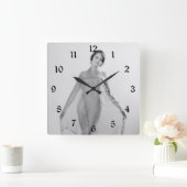 Horloge Carrée Francesca a Bella Ragazza, Belle fille italienne (Maison)
