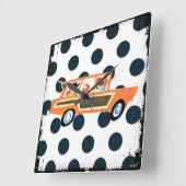 Horloge Carrée Frapper la route ouverte 4 (Angle)