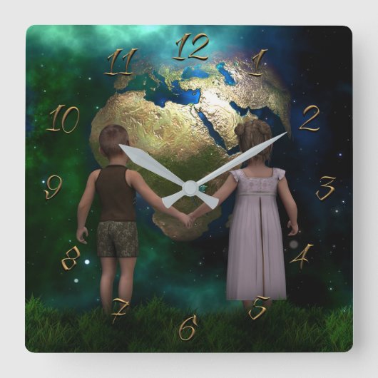 Horloge Carrée Fraternité (Recto)