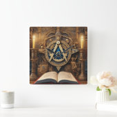 Horloge Carrée Freemason (Maison)