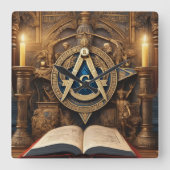 Horloge Carrée Freemason (Recto)