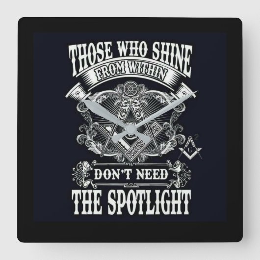 Horloge Carrée Freemason (Recto)