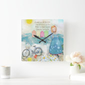 HORLOGE CARRÉE FRIENDS ARE ANGELS SQUARE CLOCK (Maison)