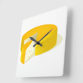 Horloge Carrée Fromage (Angle)