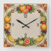Horloge Carrée Fruit (Recto)