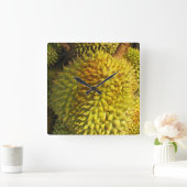 Horloge Carrée Fruit durian (Maison)