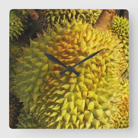 Horloge Carrée Fruit durian (Recto)