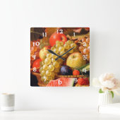 Horloge Carrée Fruits (Maison)
