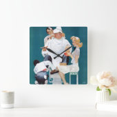 Horloge Carrée Full treatment (Maison)