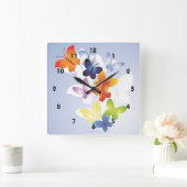 Horloge Carrée Fun 'N' Colorful (Maison)