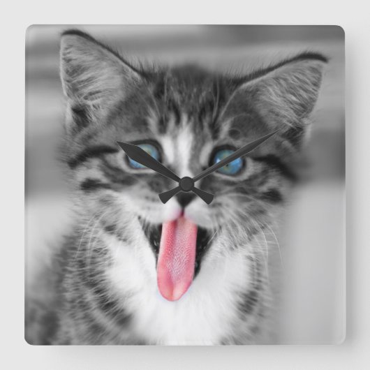 Horloge Carrée Funny (Recto)