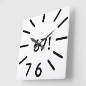 Horloge Carrée funny 67 clock (Angle)