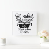 Horloge Carrée Funny Bathroom Design for Your Home Decoration (Maison)