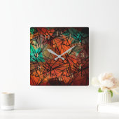 Horloge Carrée FuzzyFoxAr (Maison)